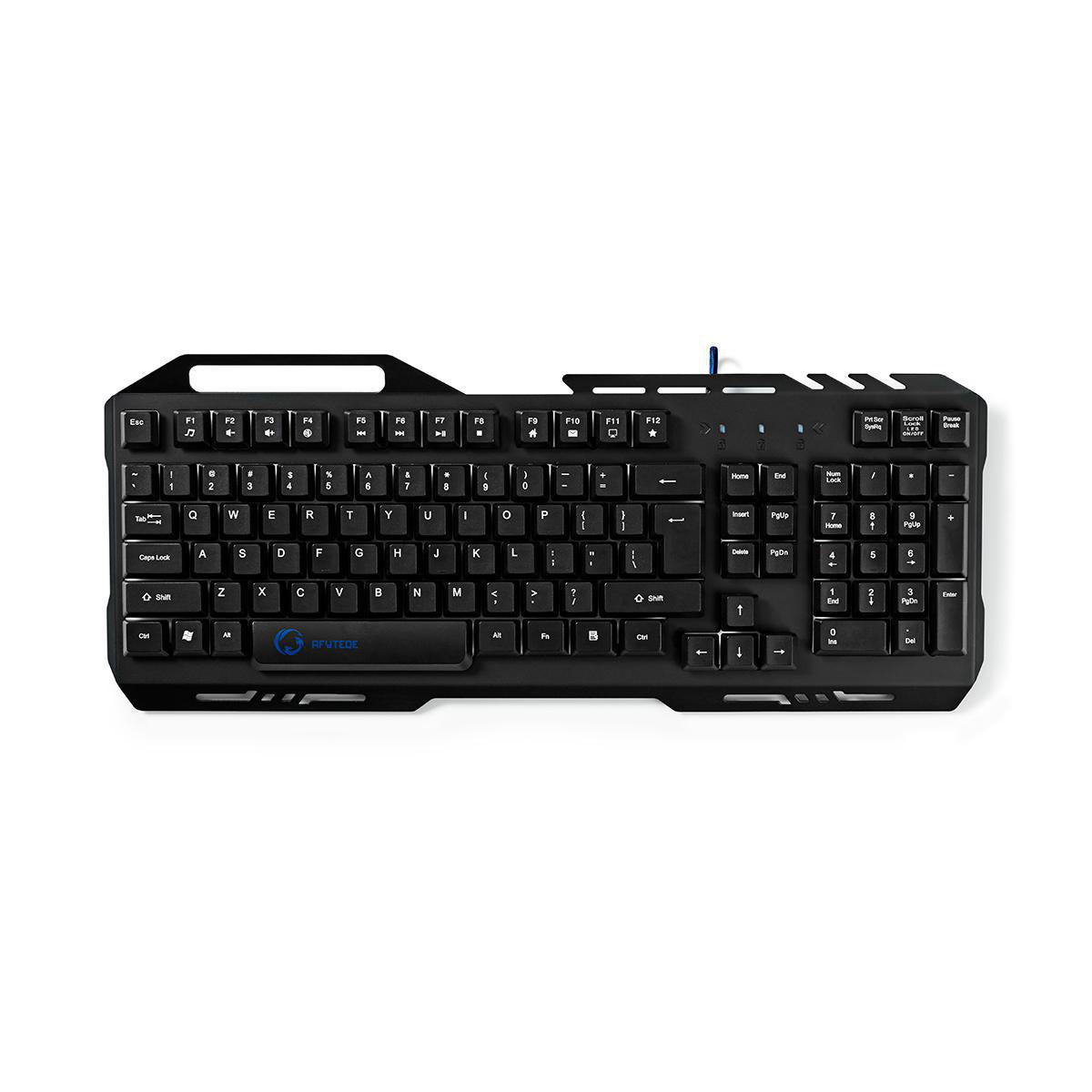 Nedis - Wired Gaming Keyboard | USB 2.0 | Membrane Nøgler | LED | US international | US layout | USB Drevet | Strømkabellængde: 1.50 m | Gaming - GKBD200BKUS