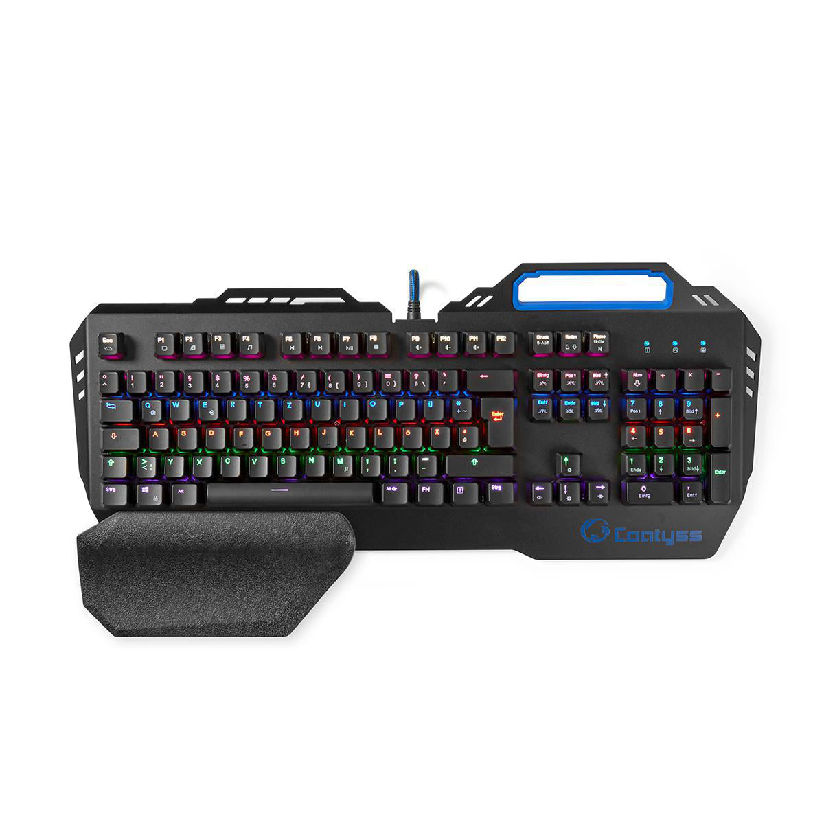 Nedis - Wired Gaming Keyboard | USB | Mekaniske Taster | RGB | Tysk | DE layout | USB Drevet | Strømkabellængde: 1.70 m | Gaming - GKBD400BKDE