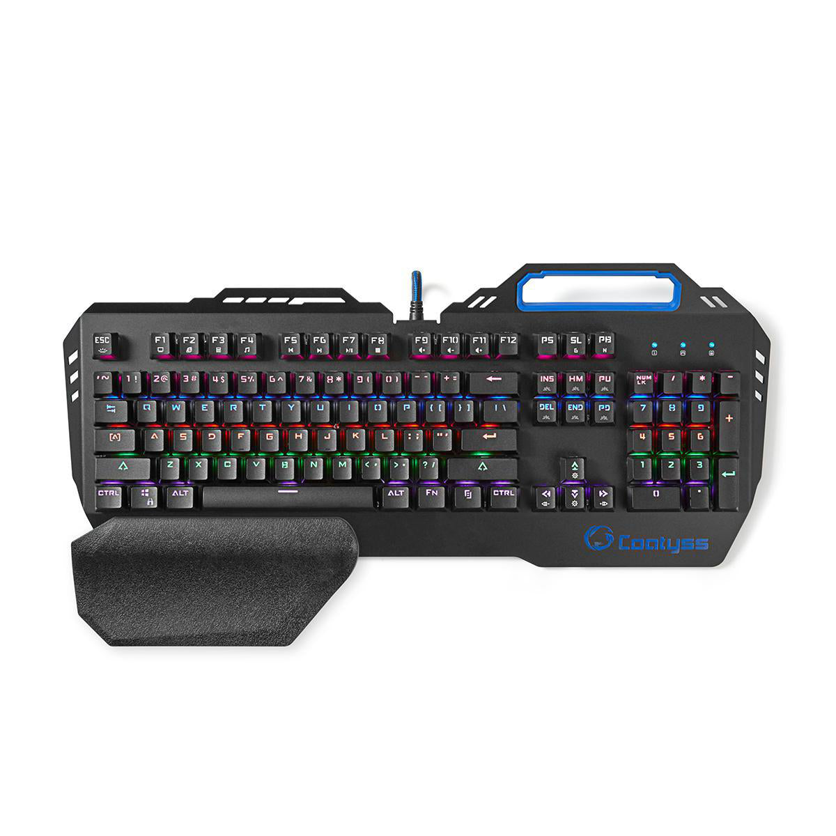 Nedis - Wired Gaming Keyboard | USB | Mekaniske Taster | RGB | US international | US layout | USB Drevet | Strømkabellængde: 1.70 m | Gaming - GKBD400BKUS