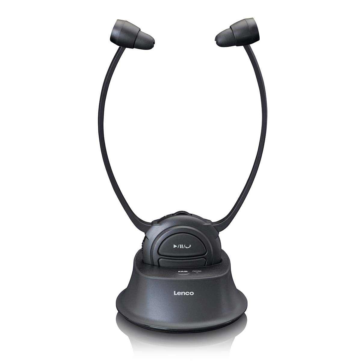 Lenco - Trådløs høreforstærker-hovedtelefon - HPW-400BK