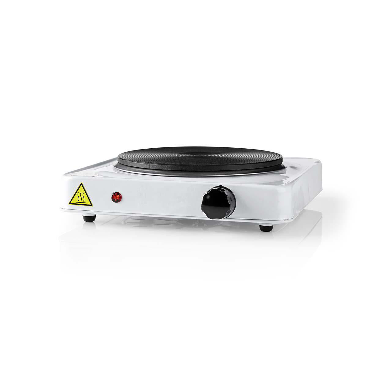Nedis - Elektrisk Kogeplade | Kogeplader: 1 | 1500 W | Overophedningsbeskyttelse | Hvid - KAEP150EWT1