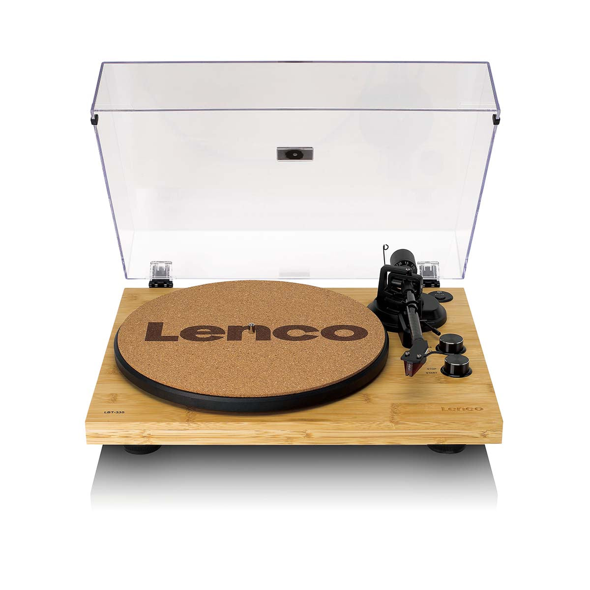 Lenco - Pladespiller med Bluetooth®-transmission og Ortofon 2M Red-patron - LBT-335BA
