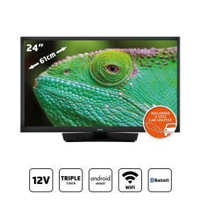 Lenco - 24 tommer Smart HD LED TV Bluetooth® 12V - LED-2463BK