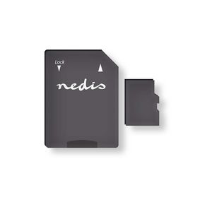 Nedis SD kort Hukommelseskort microSDXC | 128 GB | Skrivehastighed: 90 MB/s | Læs hastighed: 45 MB/s | UHS-I | SD adapter inkluderet