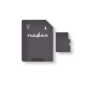 Nedis SD kort Hukommelseskort microSDXC | 64 GB | Skrivehastighed: 90 MB/s | Læs hastighed: 45 MB/s | UHS-I | SD adapter inkluderet