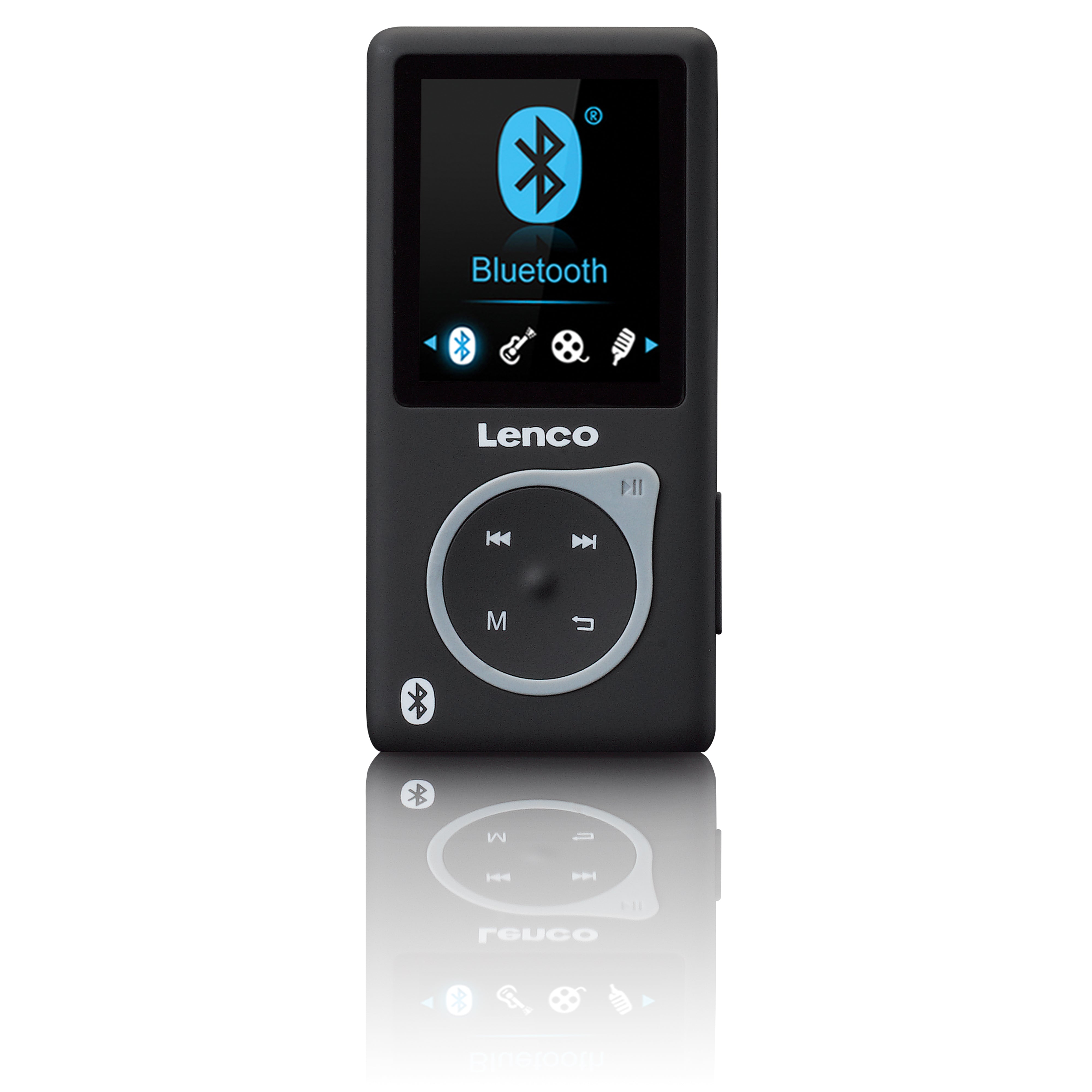Lenco - MP3/MP4-afspiller med Bluetooth® Sort - MP-208BK