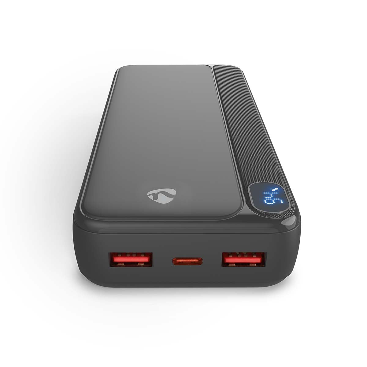 Nedis - Powerbank | 20 W | 1.5 / 1.67 / 2.0 / 2.22 / 3.0 A | Enhedens strømudgangsforbindelse: 1x USB-C™ / 2x USB-A | Enhedens strømindgangsforbindelse: 1x USB-C™ | Lithium-Polymer | Vis - PBKPD20W225BK