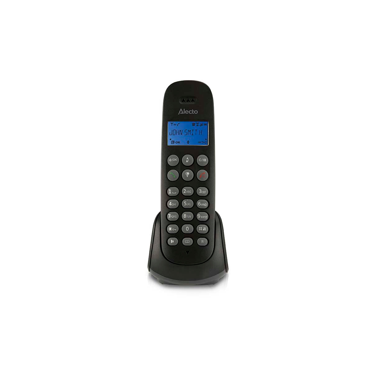 Alecto - Trådløs telefon med 1 håndsæt Sort - PDX-300