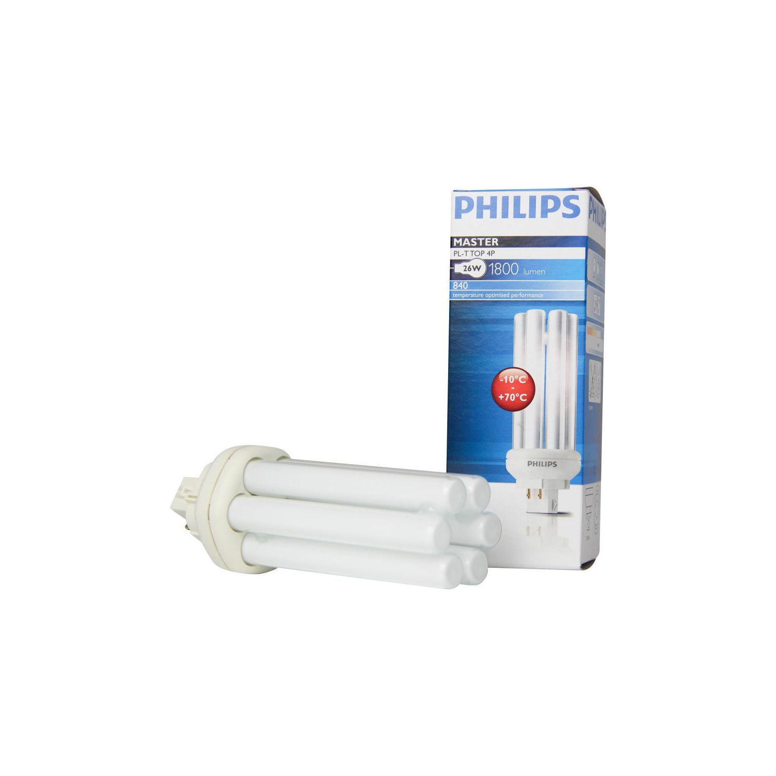 Philips MASTER PL-T Top 26W - 840 kold hvid | 4 Pin