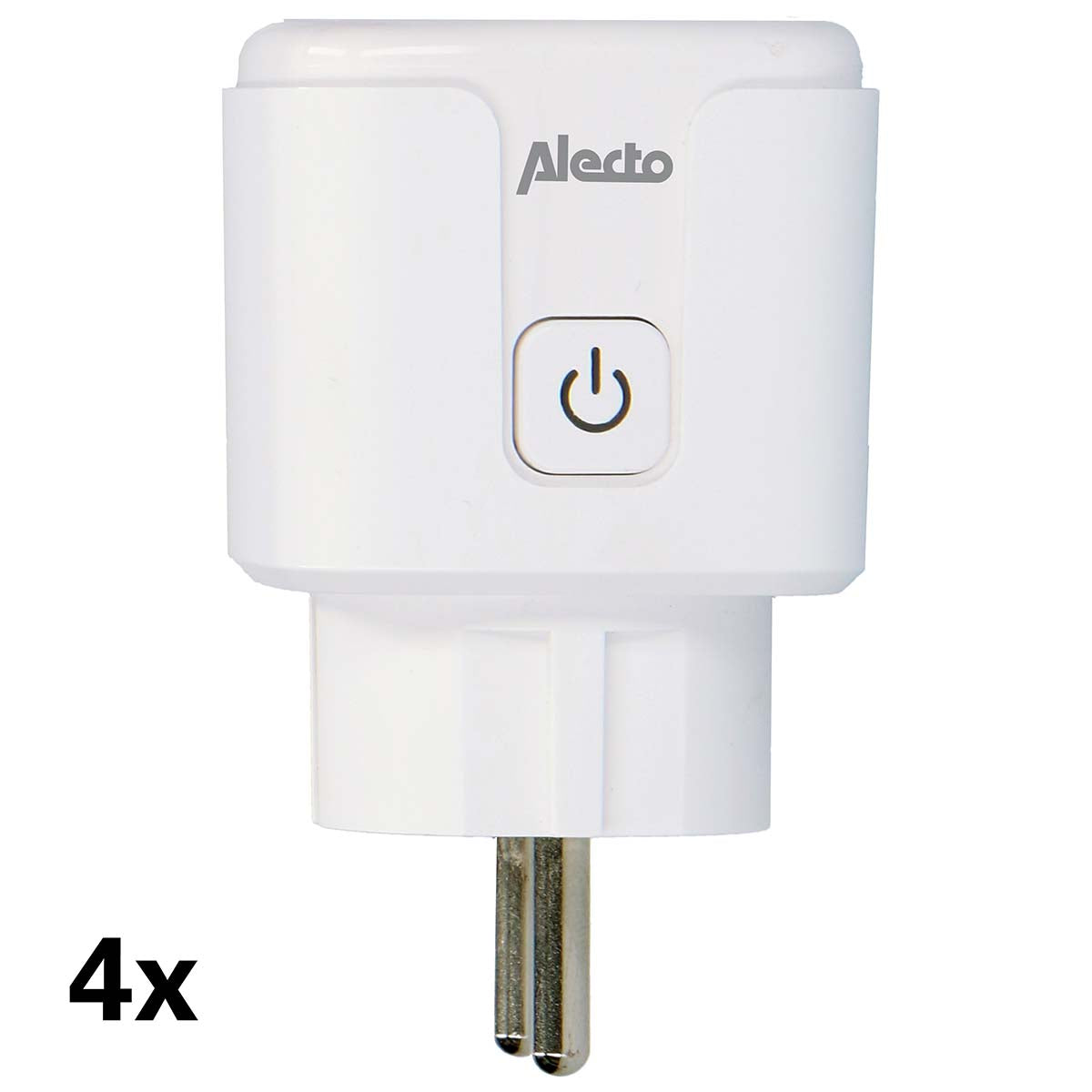 Alecto - Smart Wi-Fi-stik 16A 3680W 4-pak Hvid - SMART-PLUG10 4