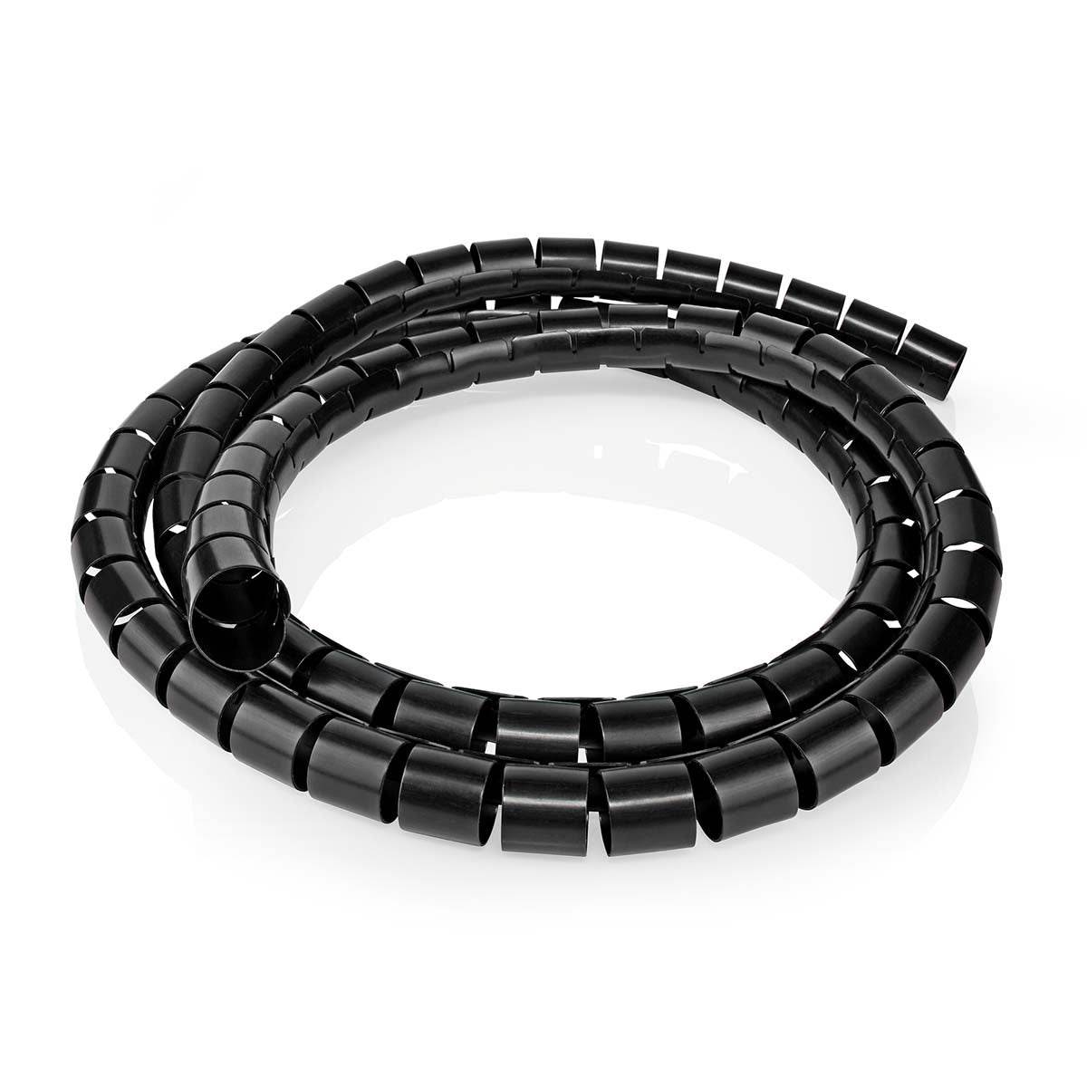 Nedis - Kabel Management | Spiral ærme | 1 stk. | Maksimal tykkelse på kabel: 100 mm | PVC | Sort - SWB KS-19BLACK
