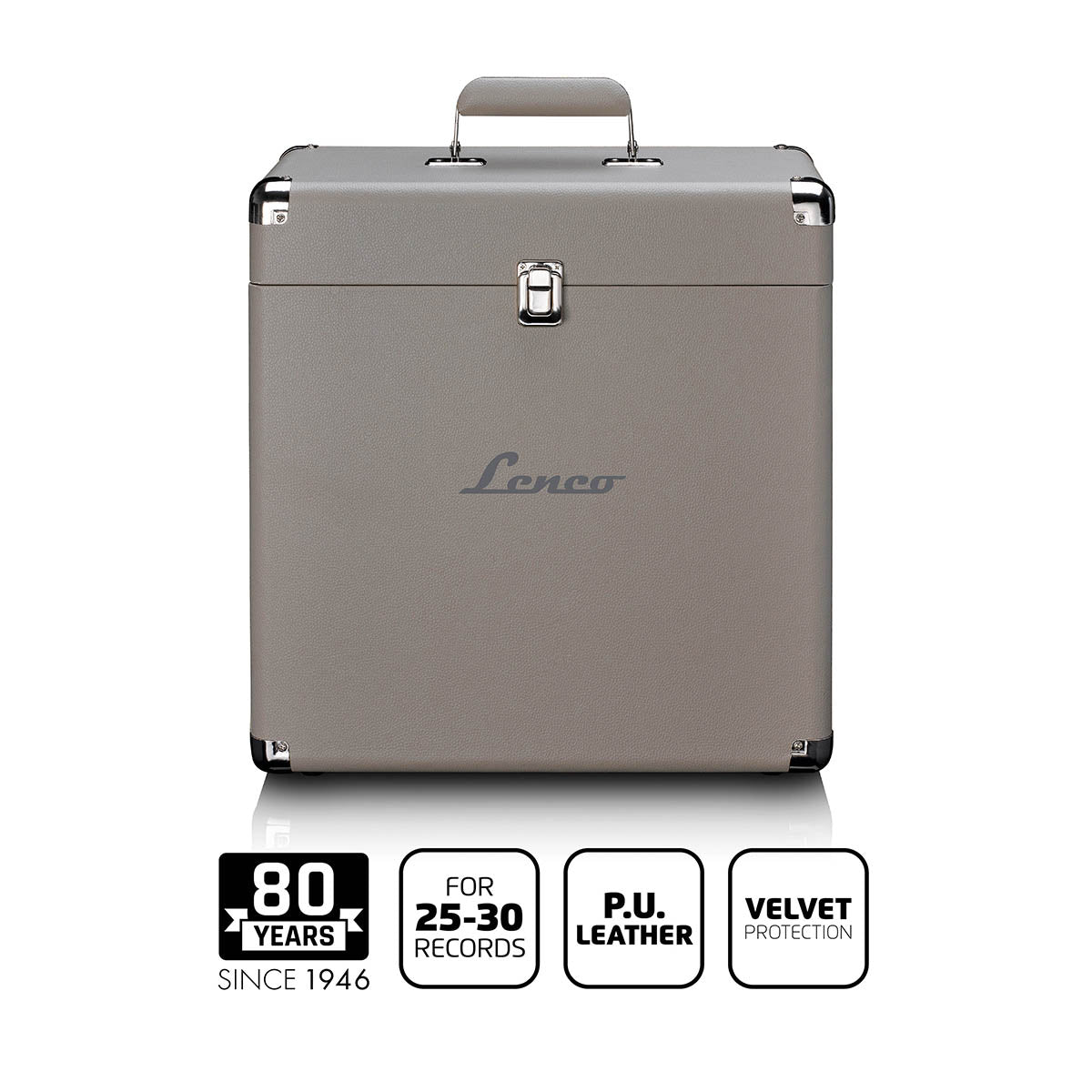 Lenco - Kuffert til opbevaring af plader | 25–30 vinylplader - TTA-302TP