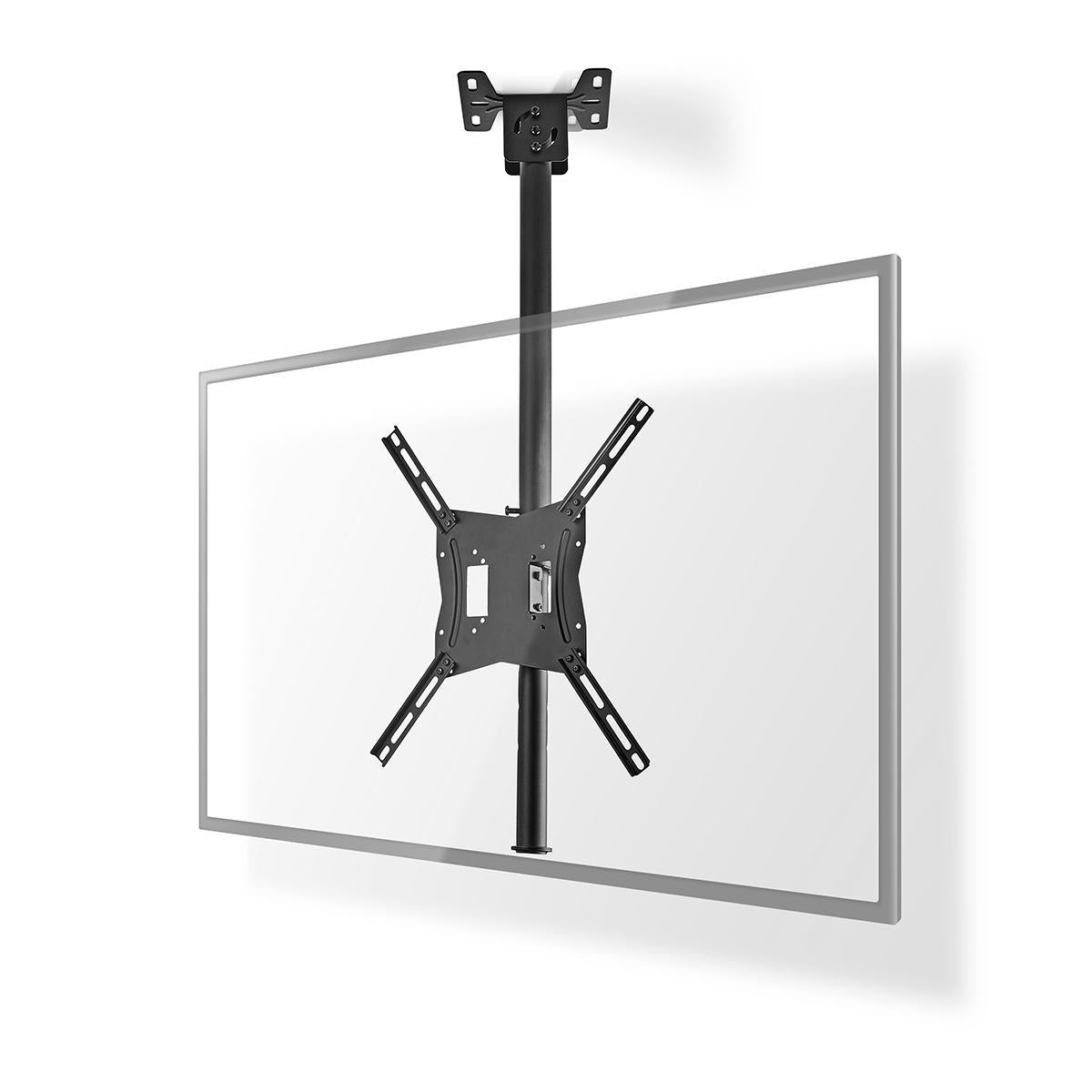 Nedis - Fuld Motion tv Ceiling Mount | 26 - 42 " | Maksimal vægt: 20 kg | Vipbar | Kan drejes | Minimum loftafstand: 716 mm | Maksimal loftafstand: 1160 mm | 1 Drejepunkt(er) | Stål | Sort - TVCM1330BK