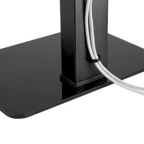 Nedis TVSM2040BK Fast TV Stand 37 - 70 " | Maksimal vægt: 40 kg | Justerbare forudfastsatte højder | Hærdet Glas / Stål | Sort