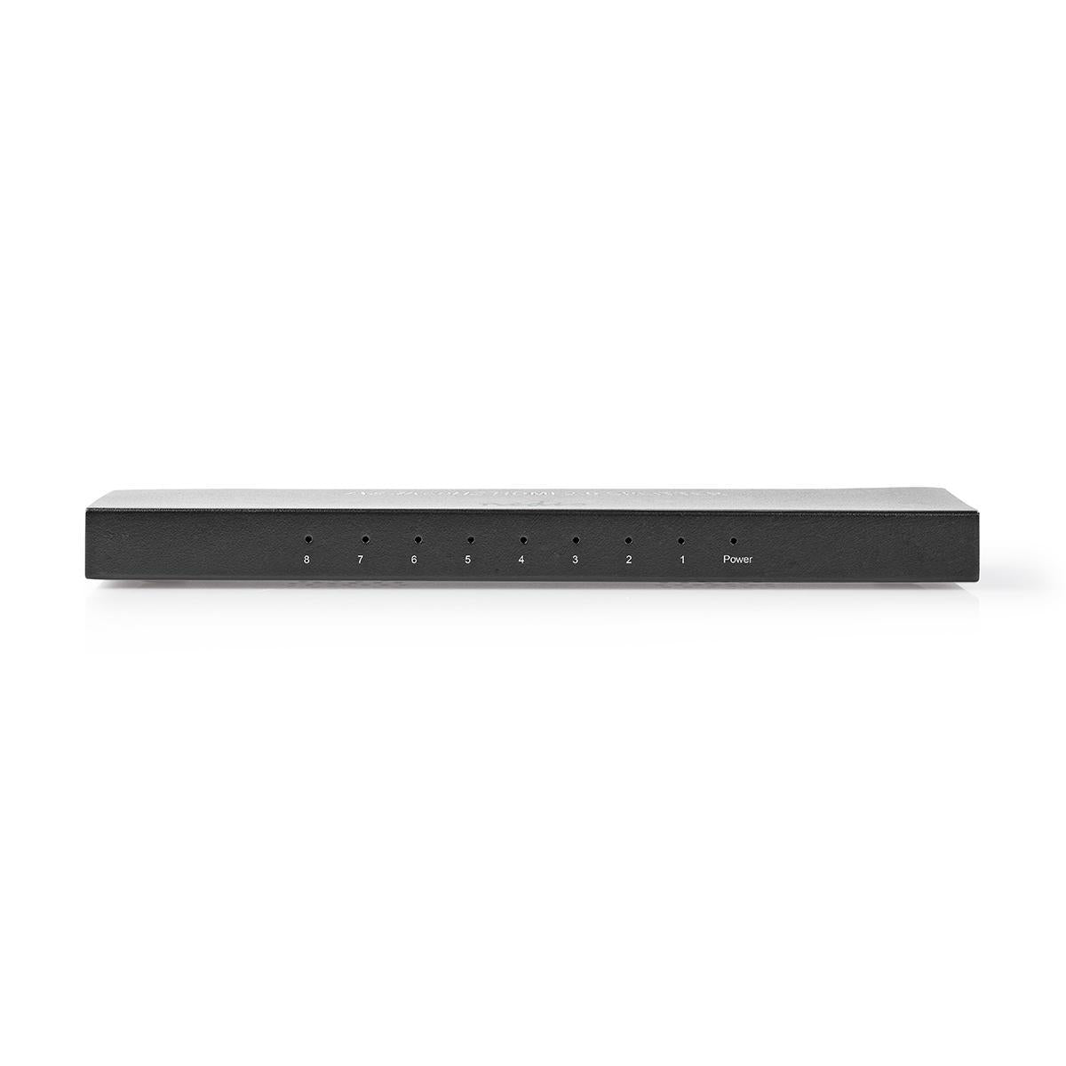 Nedis - HDMI ™ Splitter | 8-Port port(s) | 8x HDMI™ Output | 4K@60Hz | 18 Gbps | Metal | Antracit - VSPL3478AT