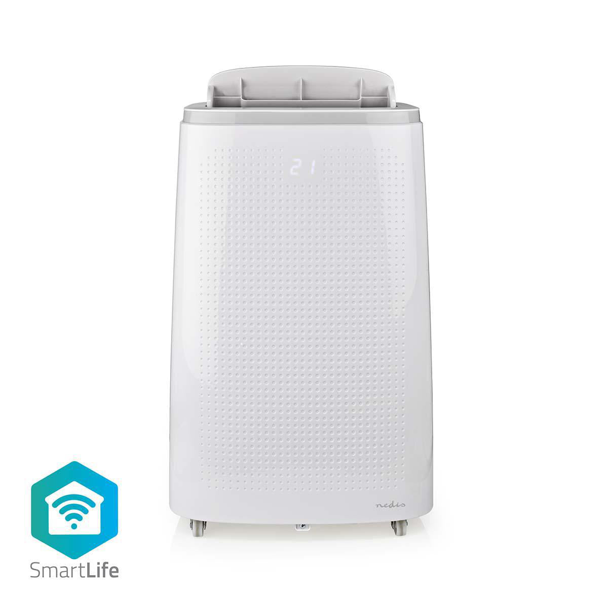 Nedis - SmartLife 3-i-1 Klimaanlæg | Wi-Fi | 16000 BTU | 140 m³ | Affugtning | Android™ / IOS | Energiklasse: A | 3-Hastighed | 65 dB | Hvid - WIFIACMB1WT16