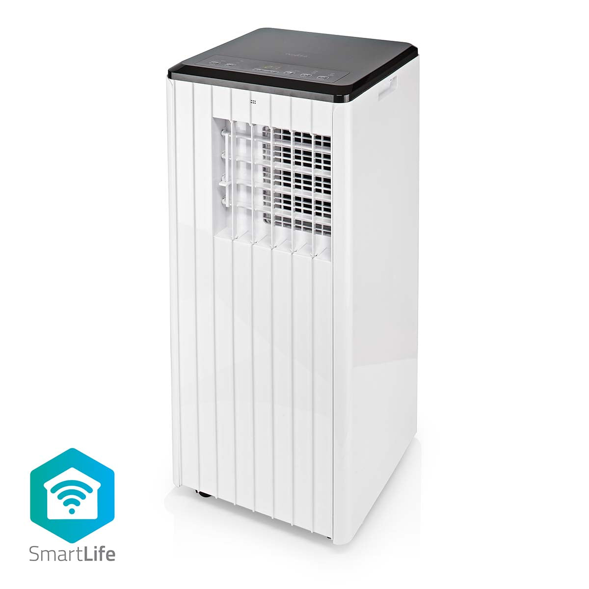 Nedis - SmartLife 3-i-1 Klimaanlæg | Wi-Fi | 9000 BTU | 80 m³ | Affugtning | Android™ / IOS | Energiklasse: A | 3-Hastighed | 65 dB | Hvid - WIFIACMB3WT9