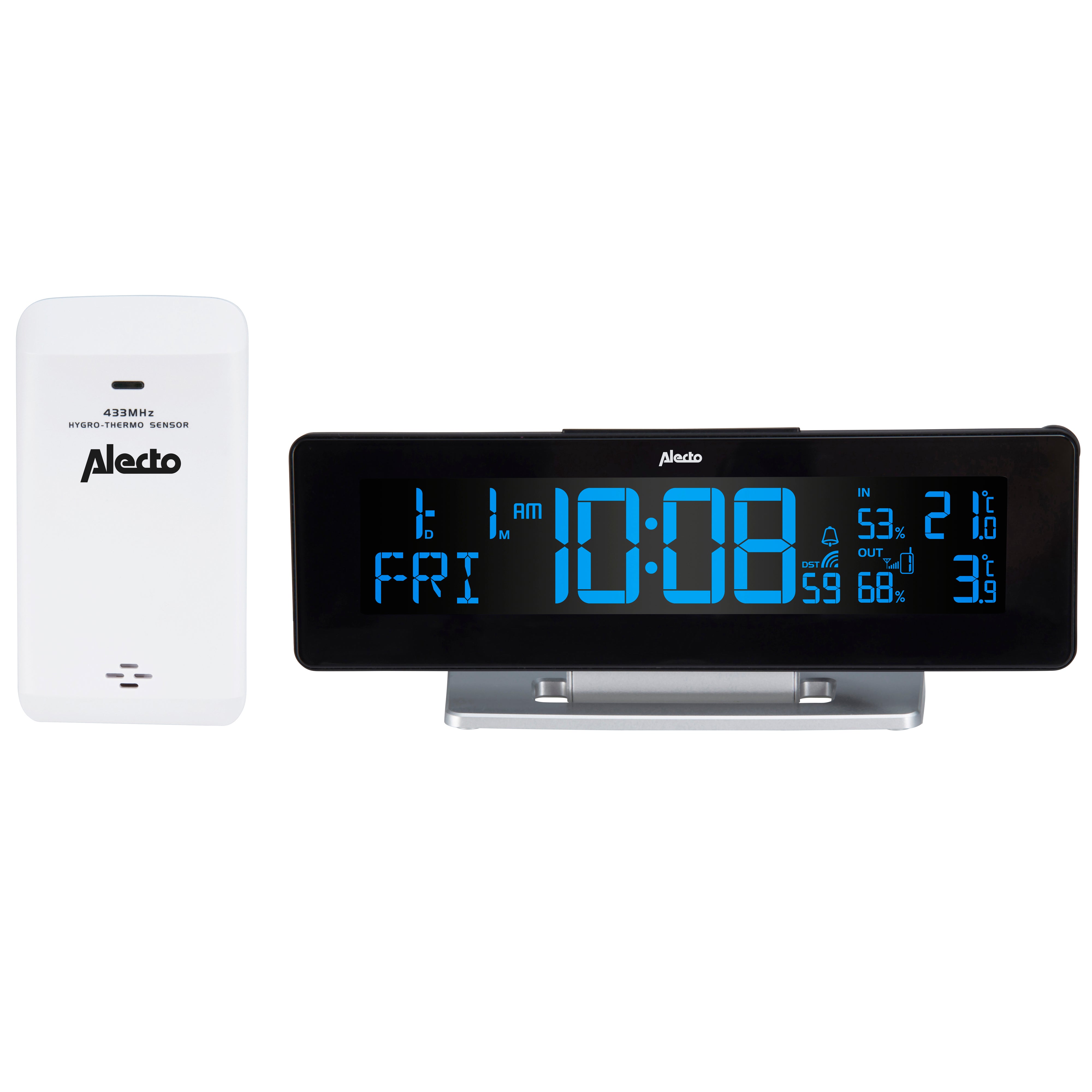 Alecto - Digitalt vækkeur med vejrstation - WS-2500