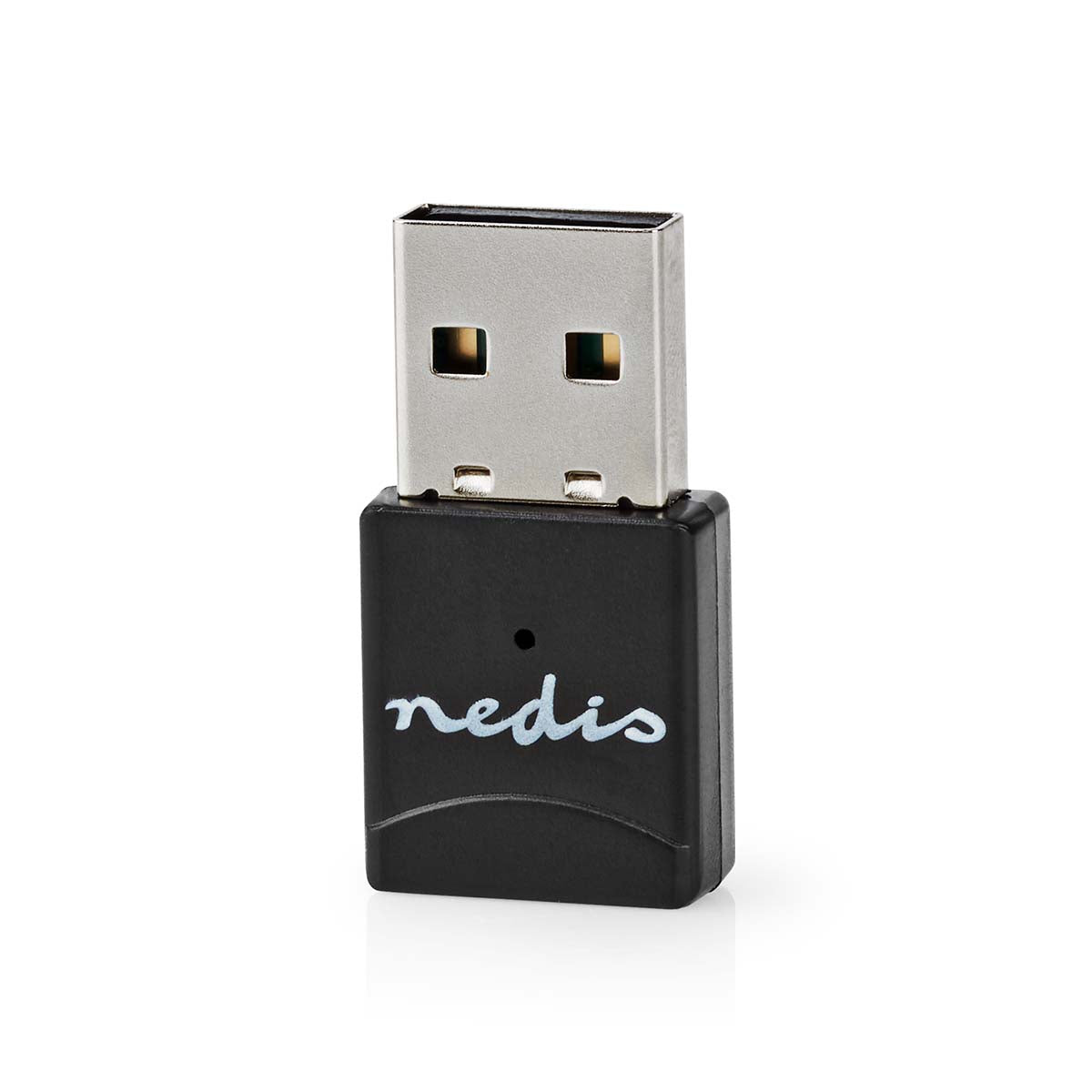Nedis - Netværk dongle | Wi-Fi | AC600 | 2.4/5 GHz (Dual Band) | USB2.0 | Wi-Fi-hastighed total: 600 Mbps | Windows 10 / Windows 11 / Windows 8 - WSNWM610BK