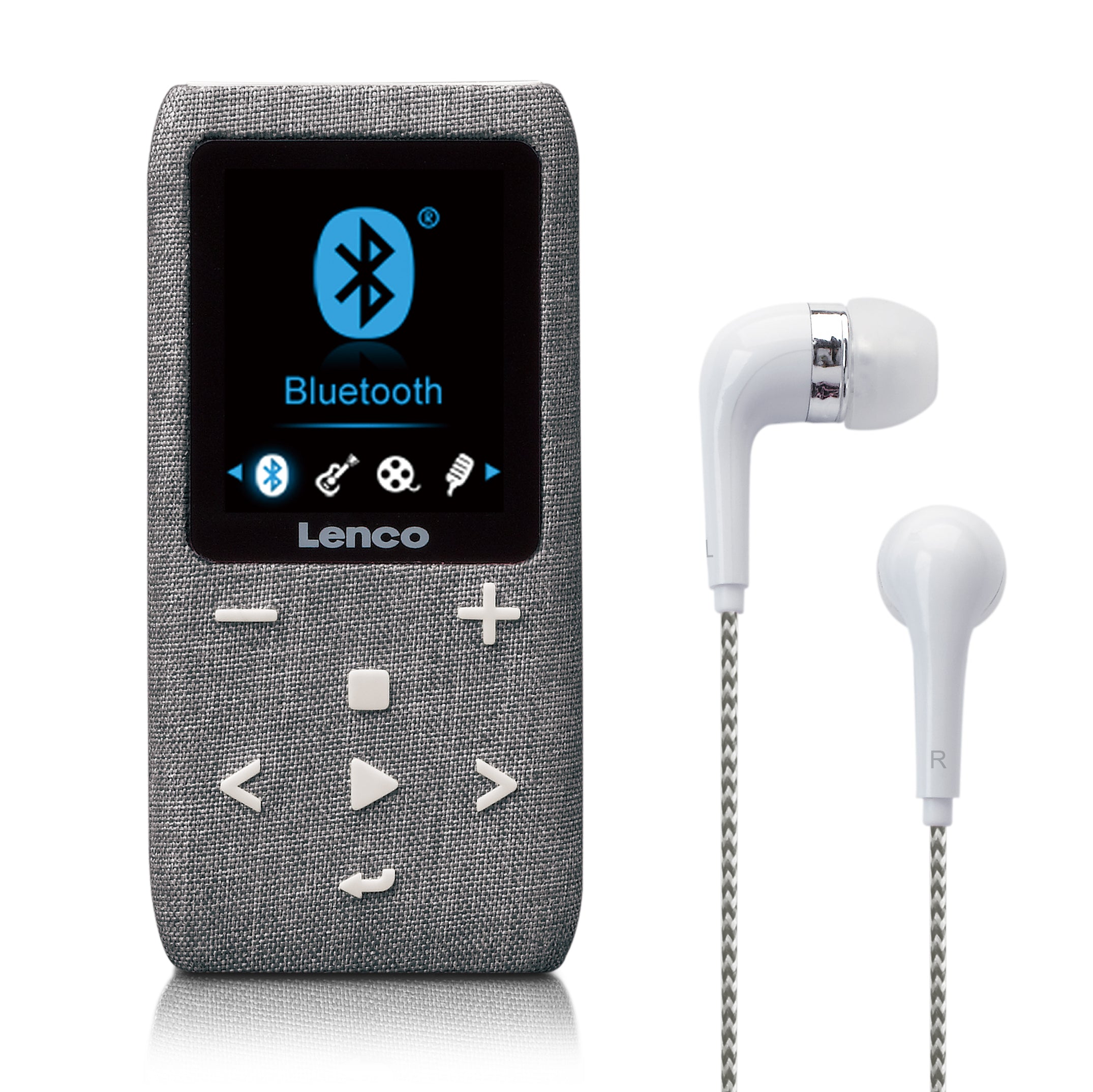 Lenco - MP3/MP4-afspiller med Bluetooth® 8 GB Micro SD-kort Grå - XEMIO-861GY