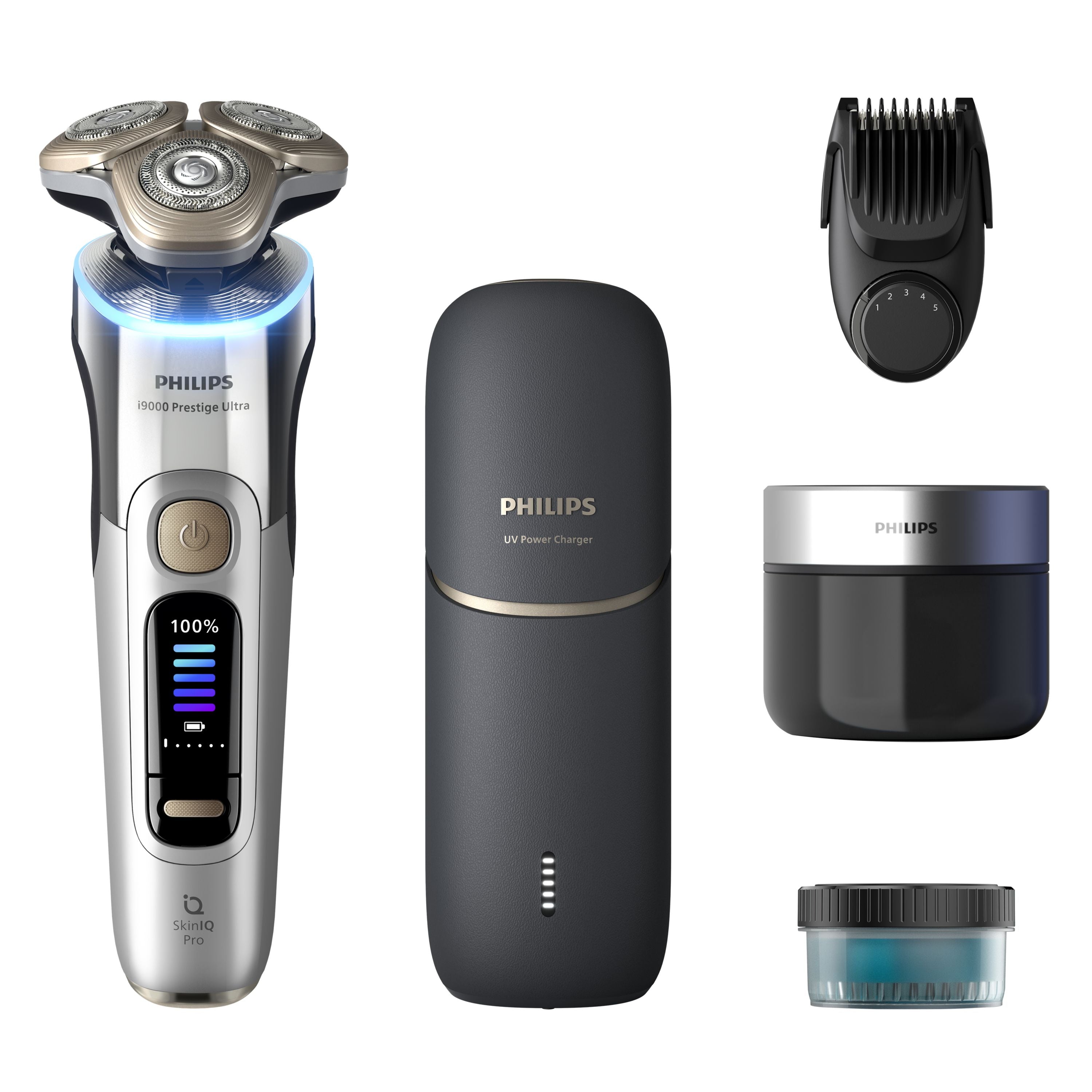 Philips i9000 Prestige Ultra Elektrisk shaver våd og tør barbering med SkinIQ Pro - XP9404/46