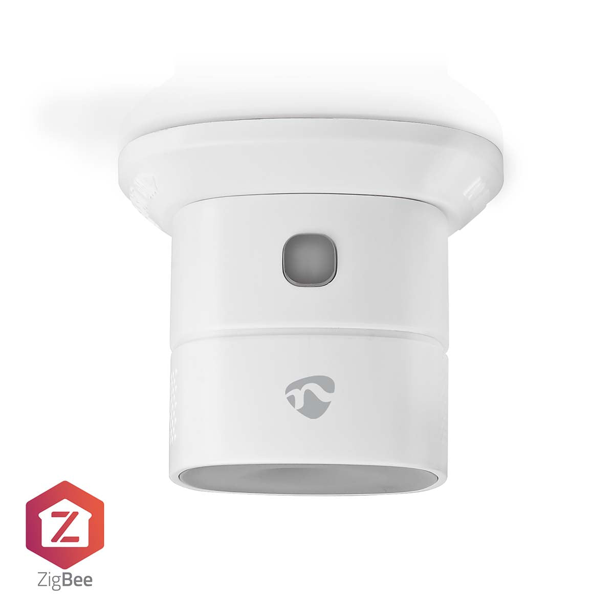 Nedis - SmartLife CO Detektor | Zigbee 3.0 | Batteri | Sensorlevetid: 10 År | EN 50291 | Android™ / IOS | Med testknap | 85 dB | Hvid - ZBDCO11WT