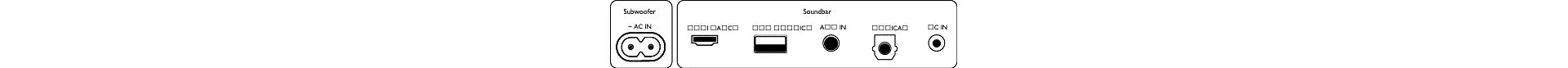 Philips TAB5308/10 Soundbar 2.1 med trådløs subwoofer