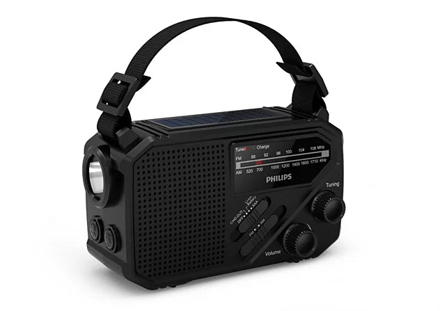Philips TAR1609/00 Bærbar Radio med Lommelygte og SOS-alarm