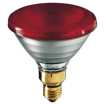 Philips Varmelampe PAR38 IR 100W E27, Rød, 240V