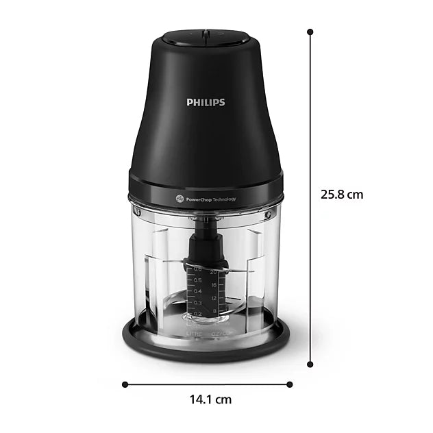 Philips Minihakker 1L 450Watt sort - HR1501/00