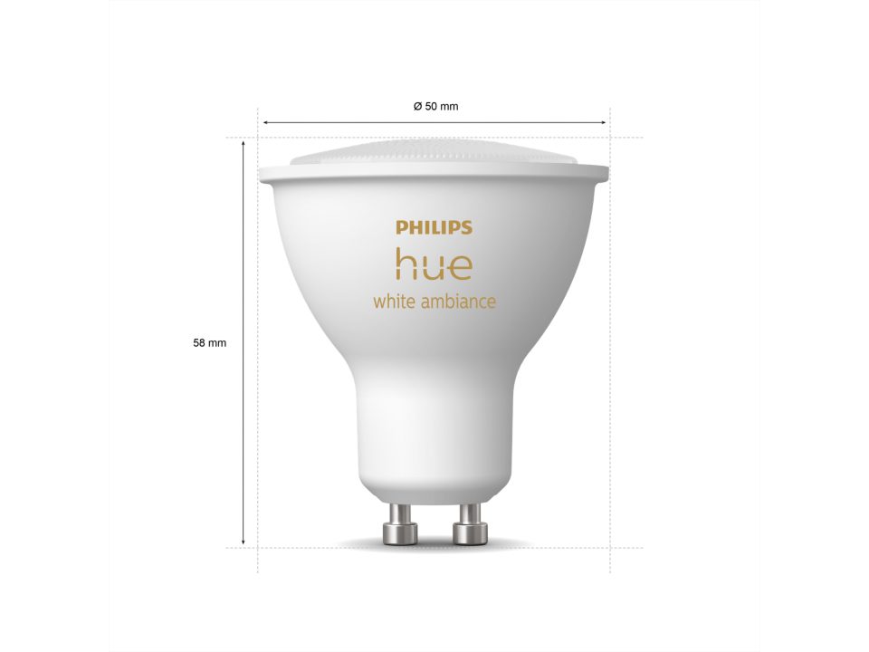 Philips Hue White Ambiance GU10 dobbeltpakke Bluetooth