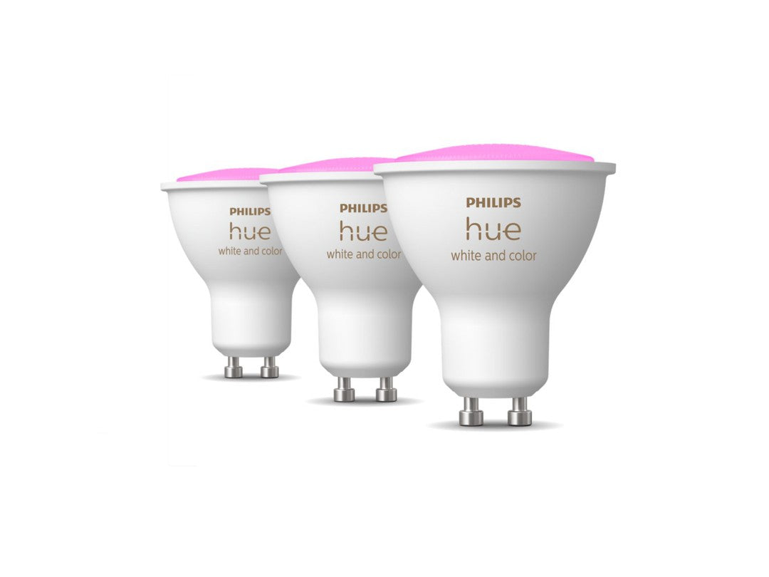 Philips Hue White and color ambiance GU10 LED spot med Bluetooth 3-pak