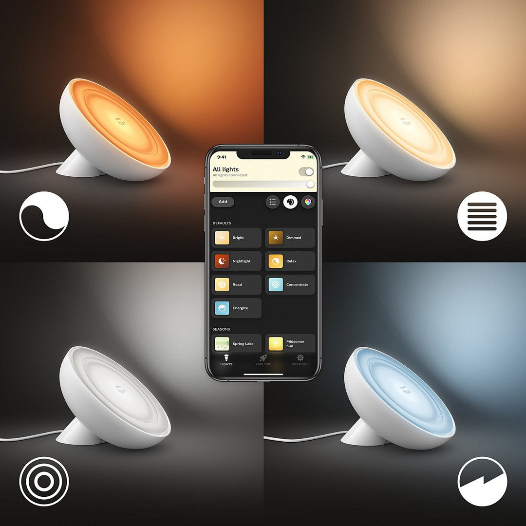 Philips Hue White and color ambiance Bloom bordlampe