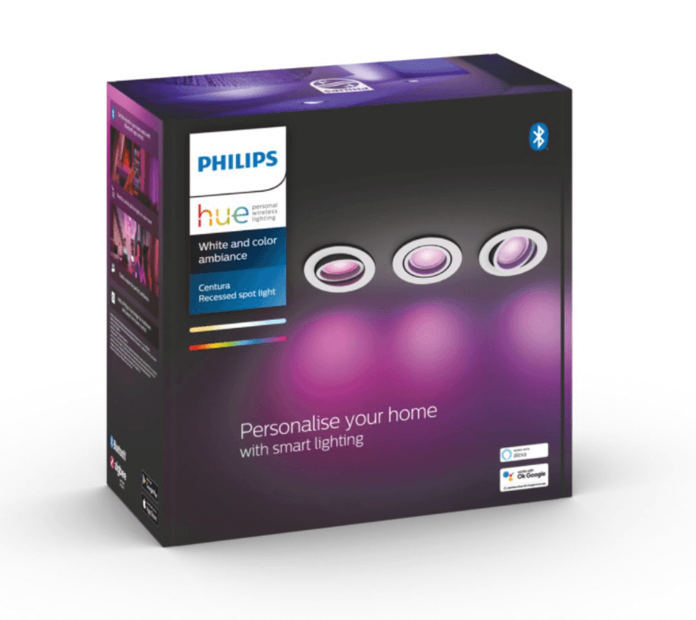 Philips HUE Color Centura indbygningsspots 3-pak