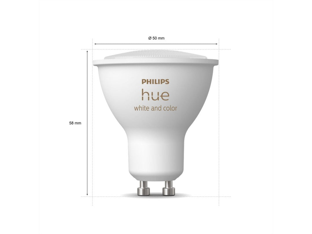 Philips Hue White and color ambiance GU10 LED spot med Bluetooth 3-pak